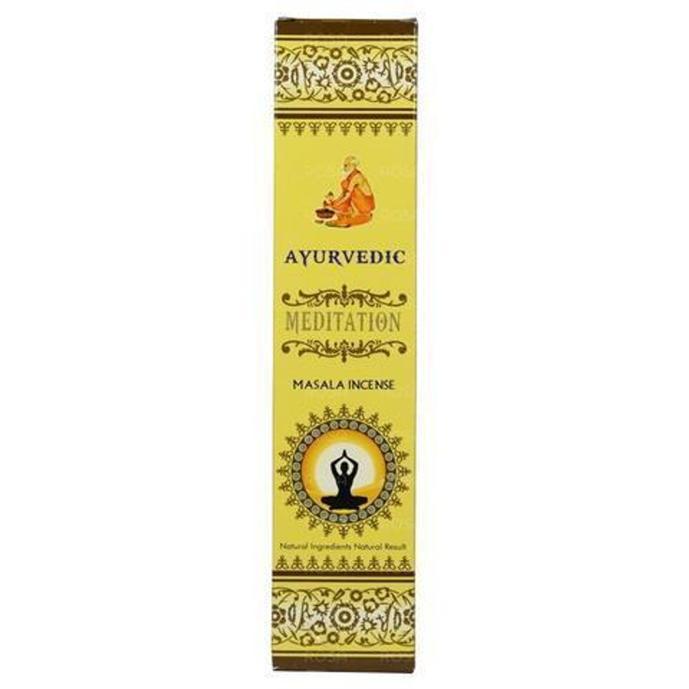 Ayurvedic Meditation Благовоние-масала Медитация, 15 шт