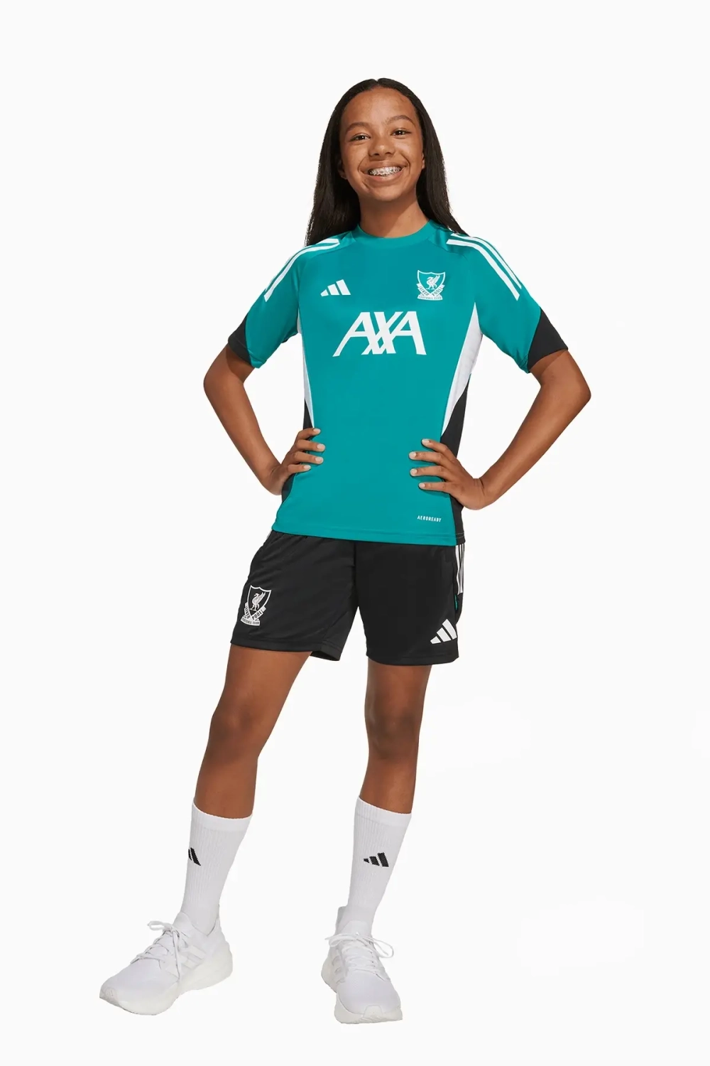 Футболка adidas Liverpool FC 25/26 Competition Training Junior - бирюзовый