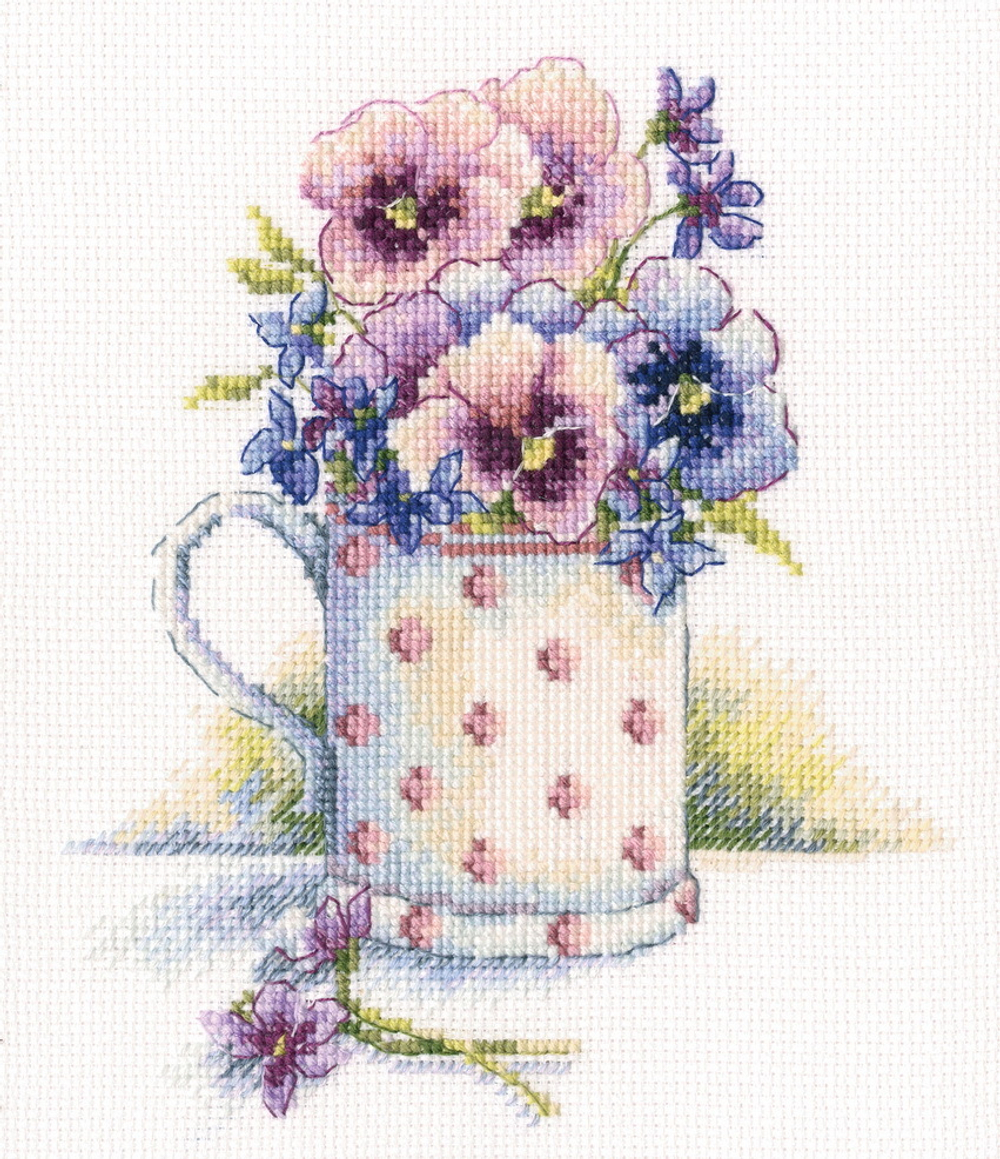 Коллекция:	¶Название по-английски:	First violets¶Название по-русски:	Первые фиалки¶Размер кадра, см: