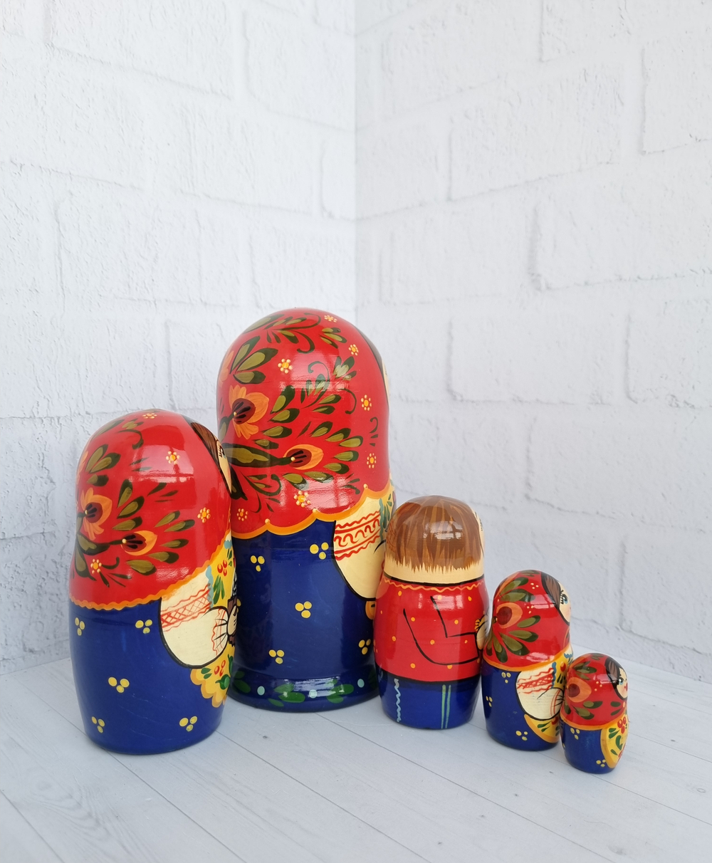 Матрешка "с курочкой" традиция 5мест