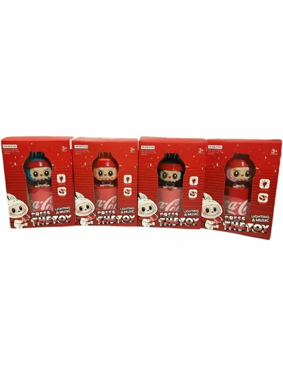 Брелок Лабубу с музыкой и светом 8см в ассорт.