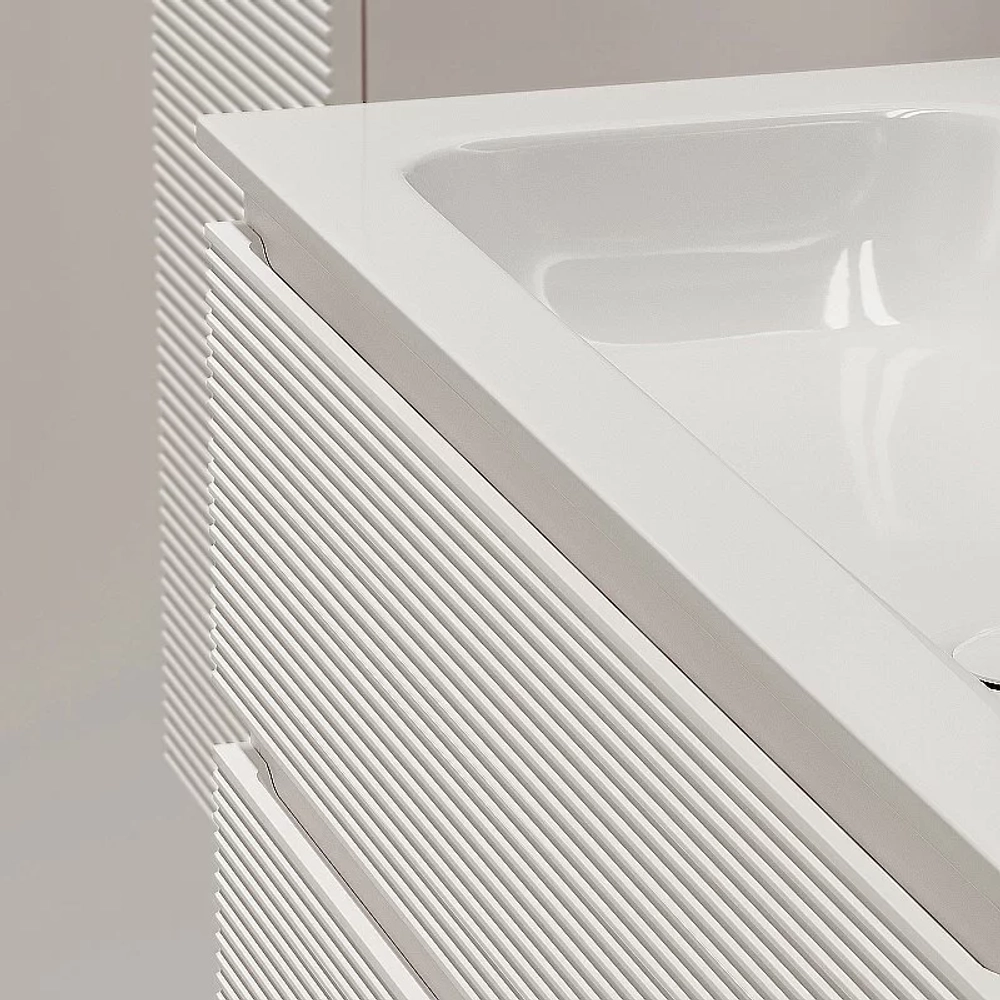Тумба с раковиной Sancos Folk 100 FL100 Bianco левая/правая