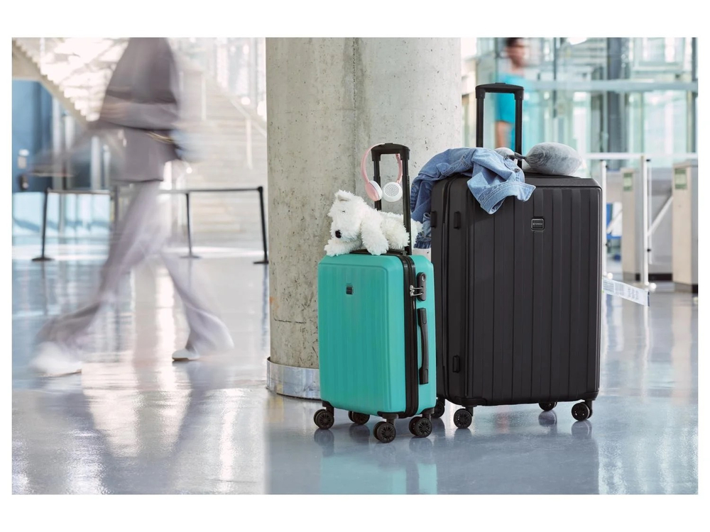 ТОПМУВ TOPMOVE Чемодан на колесах 30 л, синий