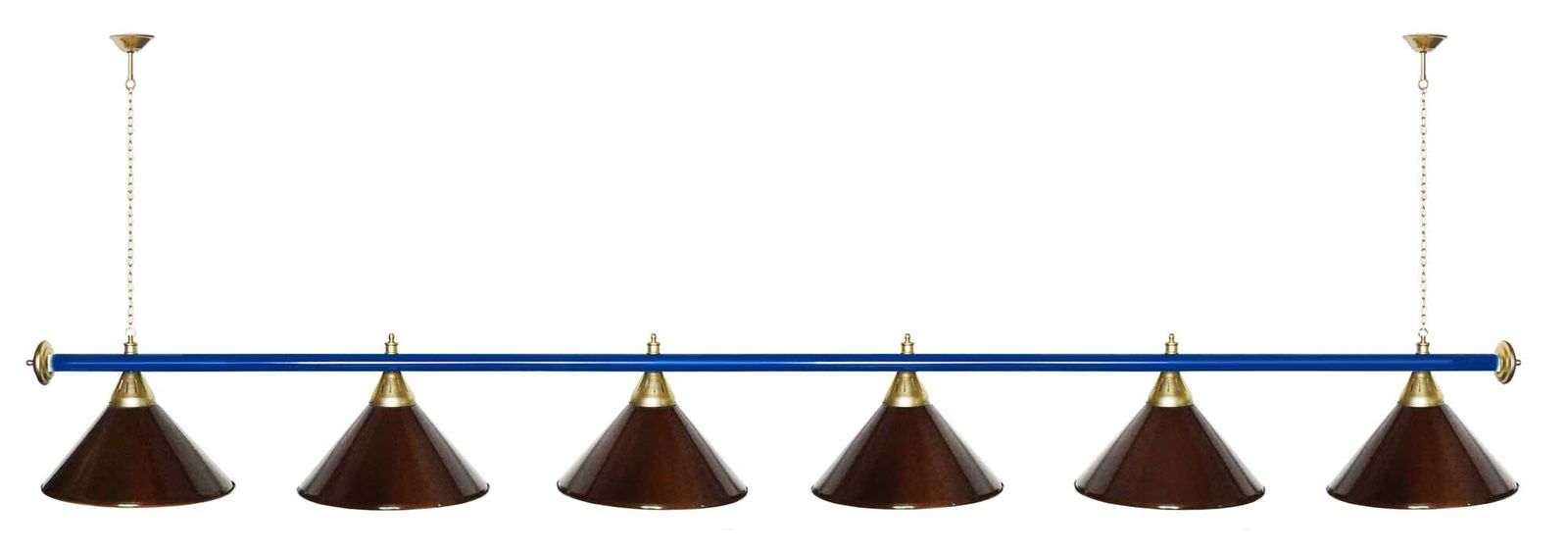 Лампа STARTBILLIARDS 6 пл. (плафоны зеленые,штанга золотая,фурнитура золото) фото №93