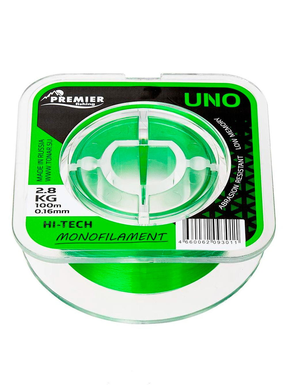 Леска для рыбалки Premier Fishing UNO Green Nylon 0,30mm/100m (PR-U-G-030-100)