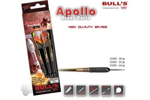 Дротики для дартса (3шт.) Bull’s Apollo, латунь, 24g (артикул 12284)