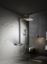 Душевая стойка Vincea Inspire VSFS-3I13TGM термостатическая с изливом, вороненая сталь