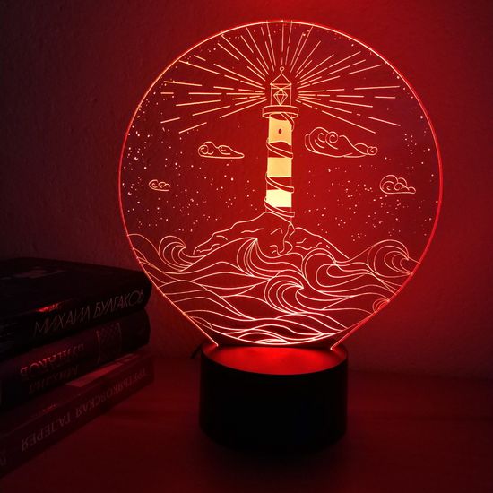 3D лампа Маяк