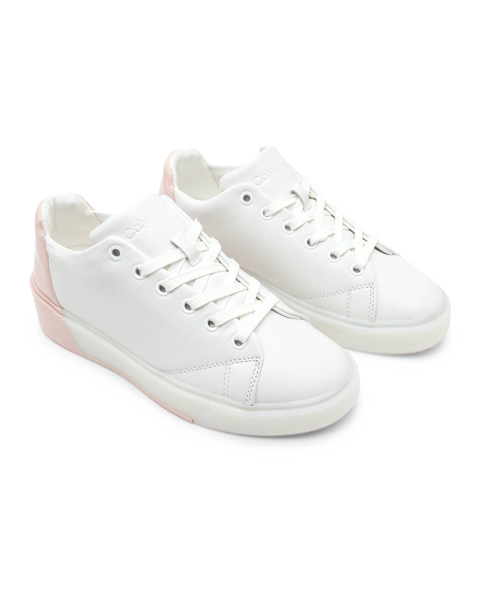 Кожаные кроссовки Calvin Klein - белый(HW0HW01378)