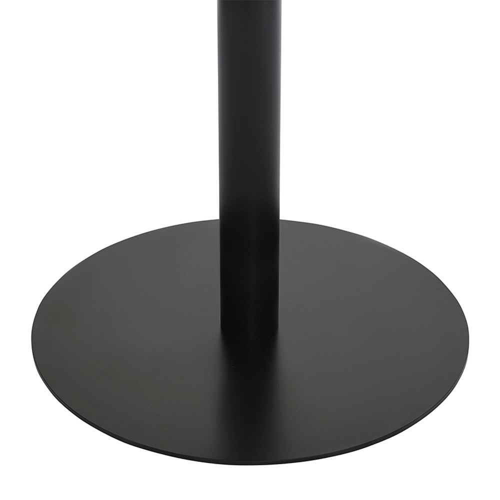 Стол обеденный trond, D100 см, белый мрамор/черный