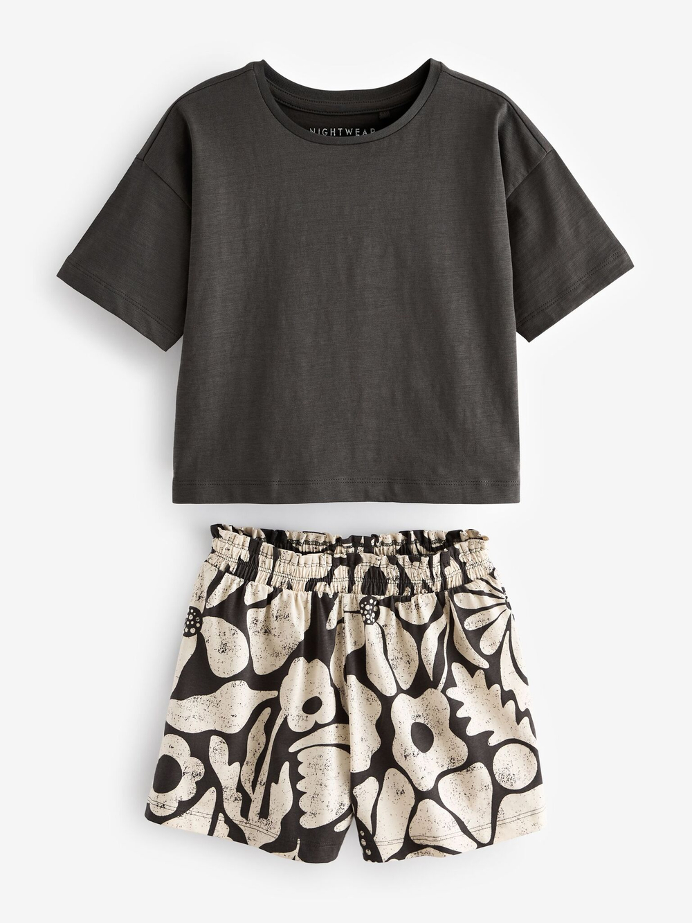 Пижама для девочки Next 196-922, 2 шт., Молочный, Серый