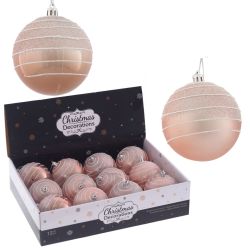 GAEM Набор из 12шт Украшение новогоднее "Шар", D 8 см, L35 W26,5 H9 см