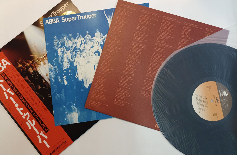 Винтажная виниловая пластинка LP ABBA Super Trouper (Japan 1980) Full kit