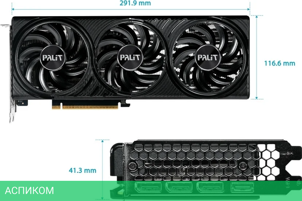 Видеокарта Palit GeForce RTX 5060 Infinity 3 OC 8GB GDDR7 (NE75060T19P1-GB2063S)