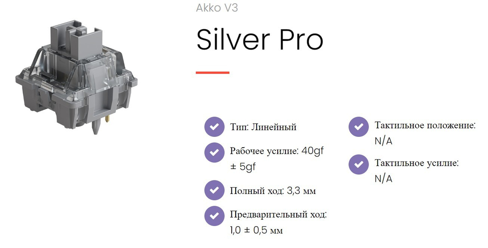 Переключатели для клавиатуры Akko CS Switch, V3 Pro, Cream Yellow (45/package)