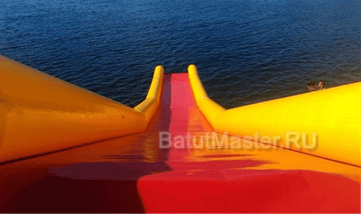 Надувная водная герметичная горка «Эльбрус» 12x5x5 м