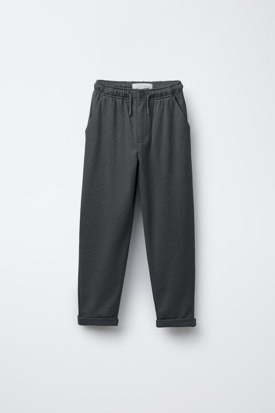 ZARA БРЮКИ COMFORT НА РЕЗИНКЕ, СЕРЫЙ