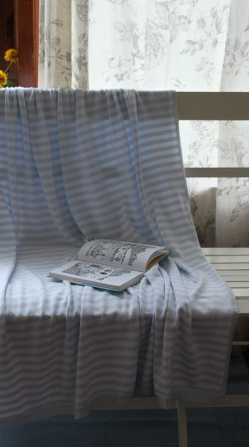 Элитный плед детский Lux 1263 голубой от Luxberry