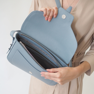 Сумка Universel из кожи теленка, голубого цвета