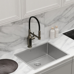 Смеситель для кухни Sancos Pride с гибким изливом, цвет вороненая сталь/черный, арт. SC4011GG