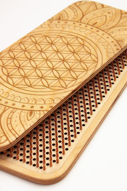 Доска садху Ом на мандале алюминиевые гвозди