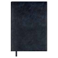 Ежедневник недатированный ESCALADA, А5+, 160 л., арт. 70583/ 10 ФЛАНСТЕР СИНИЙ (кожзам: 175х245 мм, мягкий переплёт, запаянный край, съёмная обложка, материал обложки: искусственная кожа "Фланстэр"; способ крепления блока: вставной блок, ниткошвейный