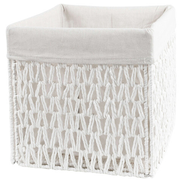 Корзина плетёная Lofsen, 30х30х30 см, белая, полипропилен