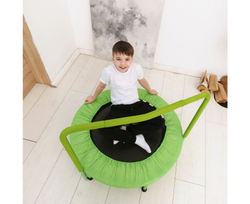 Батут с поручнем DFC JUMPFIT 36'' зеленый