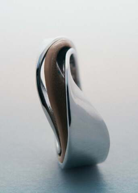 Polène Кольцо Ormé, серо-коричневый