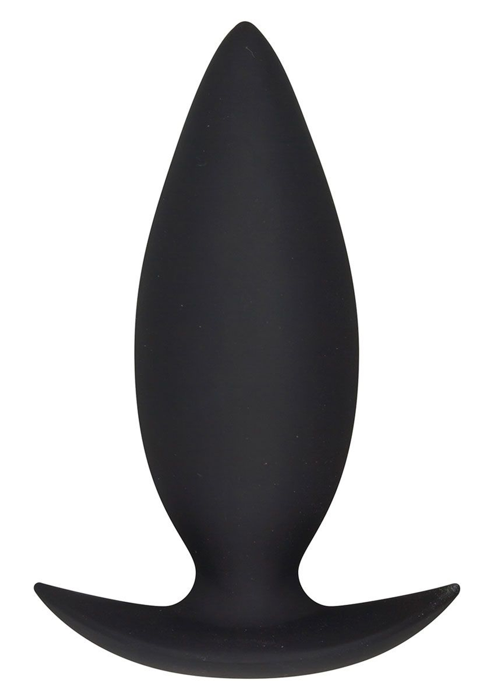 Силиконовая анальная пробка - 10 см. (Цвет: черный)