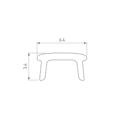 Экран PLINTUS-H54B-2000 Opal (Arlight, Пластик) 046142