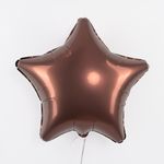 Шар (19''/48 см) Звезда, Каштан, Бохо, 1 шт.