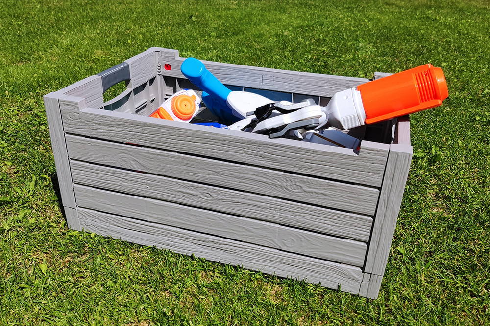 Ящик пластиковый складной Toomax Florida 50л, светло-серый