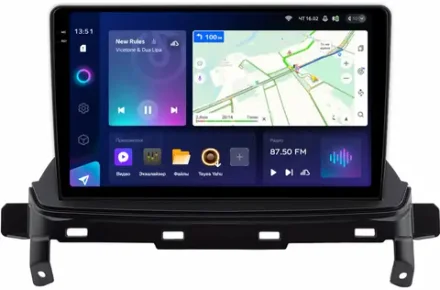 Магнитола для Mitsubishi Eclipse Cross (взамен ШГУ-планшета) - Teyes CC3-2K монитор 9.5" 2K QLED на Android 10, ТОП процессор, CarPlay, 4G SIM-слот