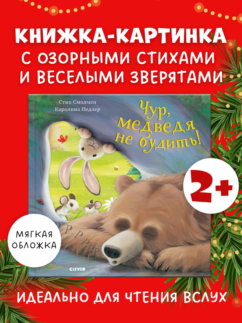 Книжки-картинки (мягкая обложка). Чур, медведя не будить!