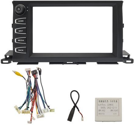 Магнитола для Toyota Highlander 3 XU50 2013-2020 (рамка с крутилкой) - FarCar XXL9-7094K9 монитор 9.5" 2K QLED на Android 14, TS20, 8+256Гб, CarPlay, 4G SIM-слот