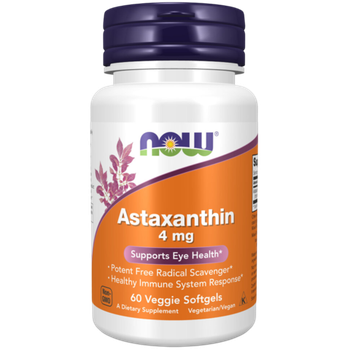 Now Foods Astaxanthin 10 mg 60 softgels , Астаксантин