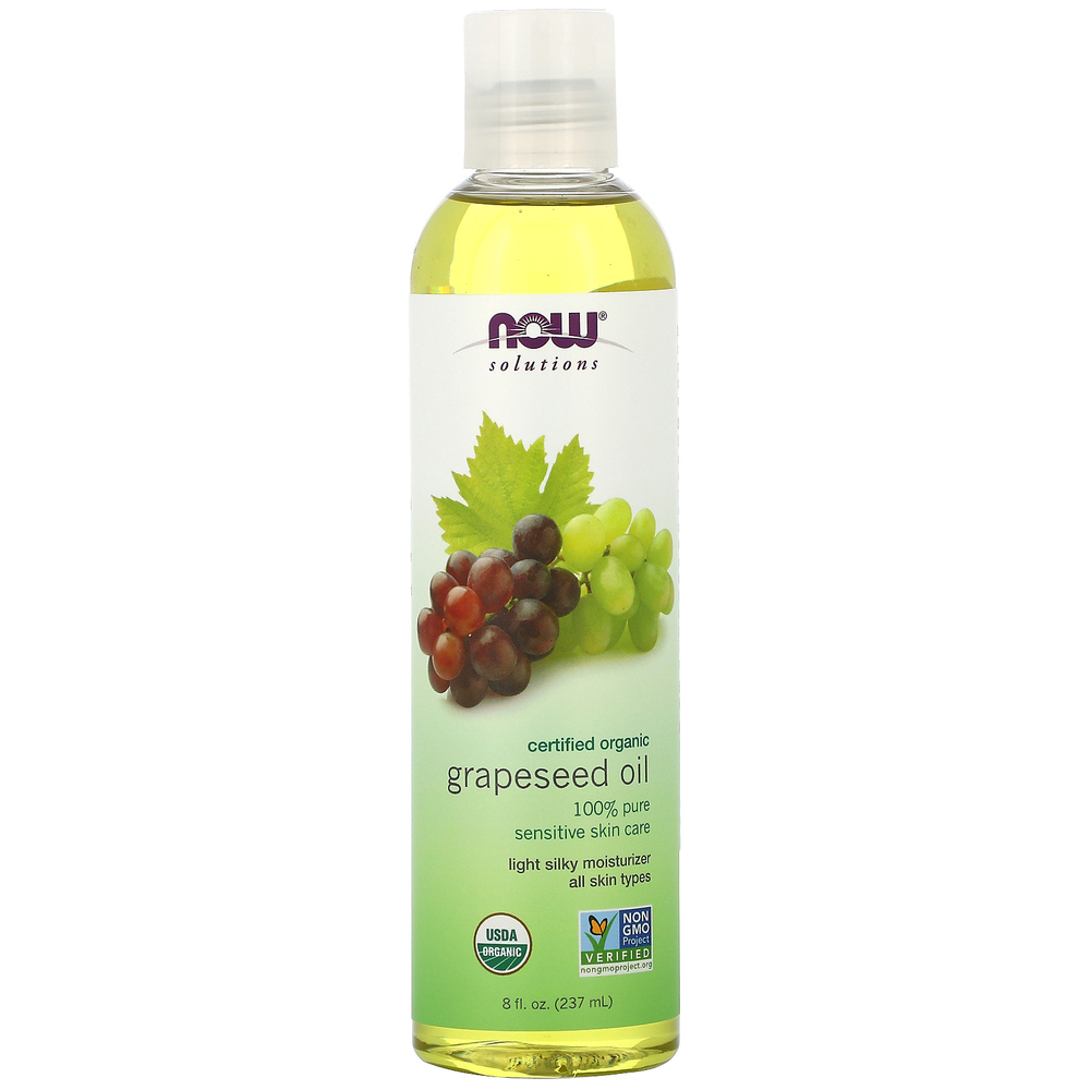 NOW Foods, Solutions, Органическое масло из виноградных семечек, 8 унц. (237 мл)