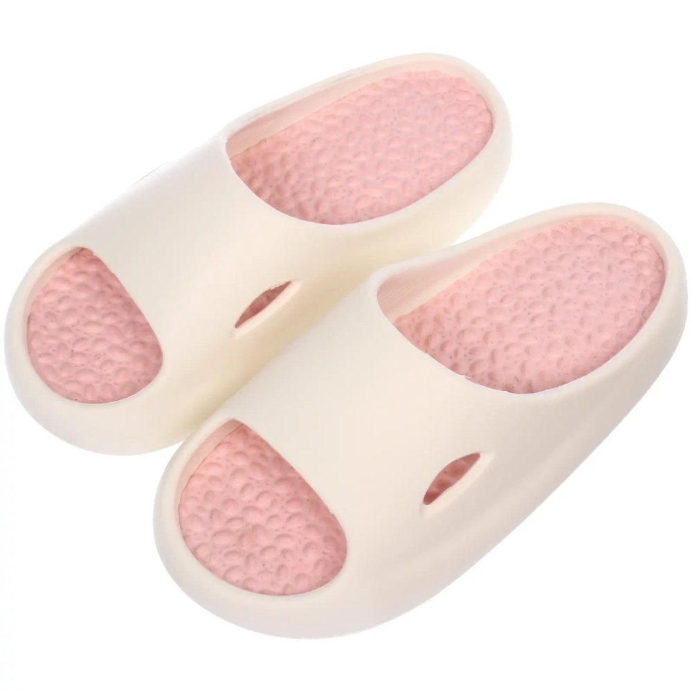 Шлепанцы женские «RELAX», цвет белый, розовая стелька, р-р 38-39