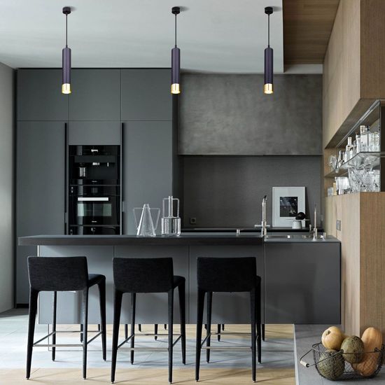 DLN107 GU10 / подвесной светильник / черный/золото