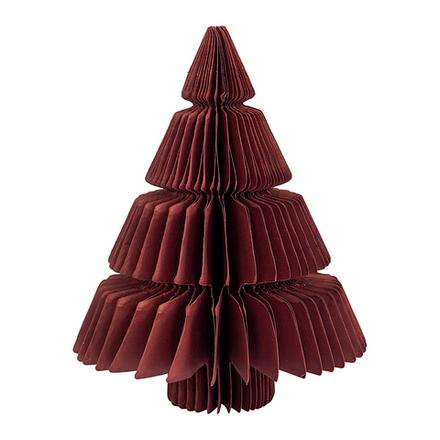 Декор новогодний Honeycomb tree бордового цвета из коллекции New Year Essential, 18 см