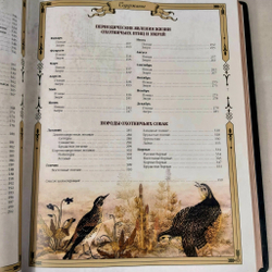 Книга "Русская охота" в переплете из натуральной кожи в футляре