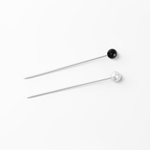 Булавки портновские «Ромашка», 38 мм, 40 шт., белые, чёрные, 600390