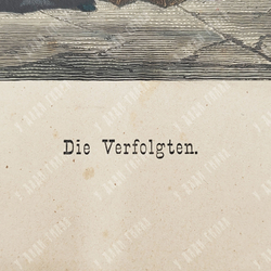 Подслушивающий. Гравюра на металле, акварель. Дрезден, 2-я пол. XIX в.