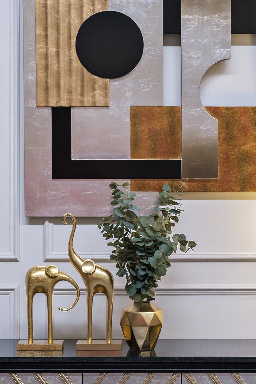 Статуэтка Garda Decor Слон золотой C1291