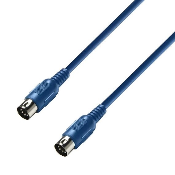Adam Hall K3MIDI0075BLU - mIDI-кабель, 0.75 м, синий