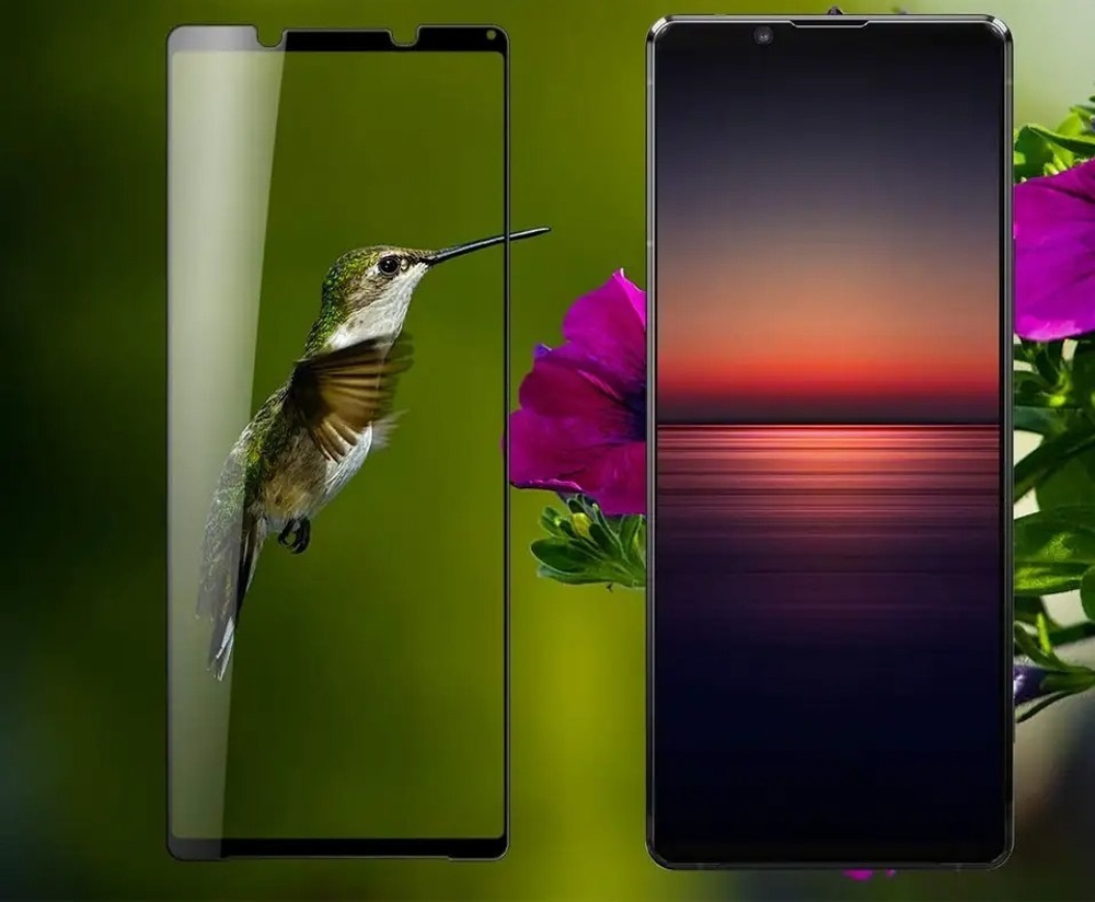 Закаленное стекло 3D для смартфона Sony Xperia 10 IV ,Mark 4 с тонкой черной рамкой