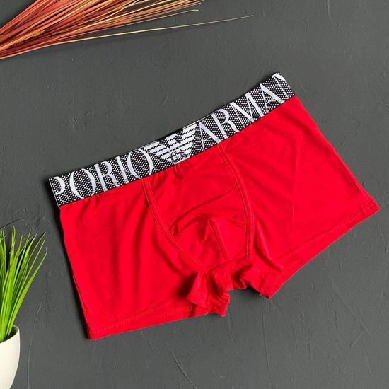 Мужские трусы боксеры красные Emporio Armani