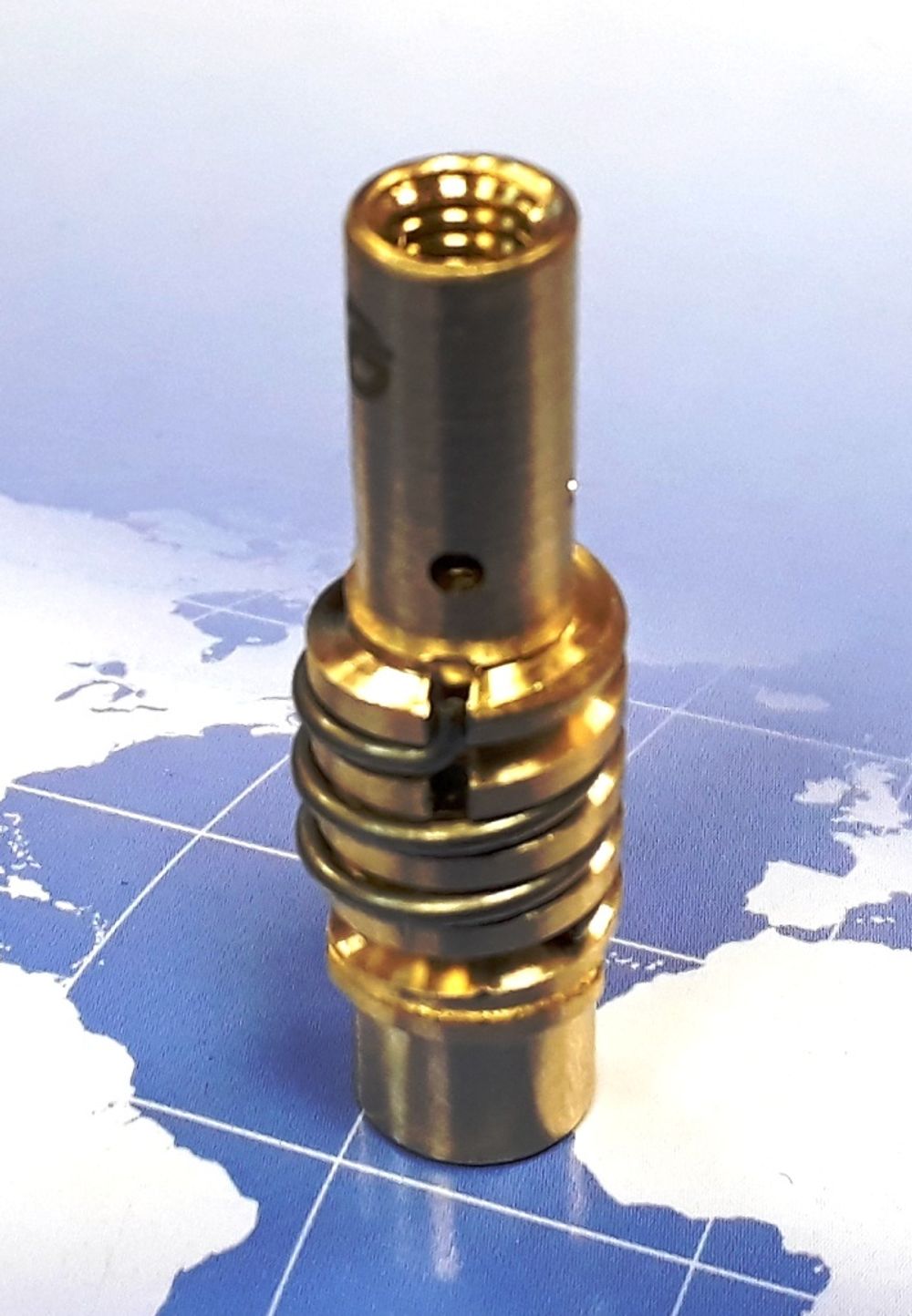 BD-62011 Держатель сопла (вставка / свеча) и наконечника М6, для ручных сварочных горелок полуавтоматической сварки MF-15