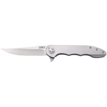 Складной нож CRKT 7076 Up and At Em c клинком из стали 8Cr13MoV, рукоять Stainless Steel